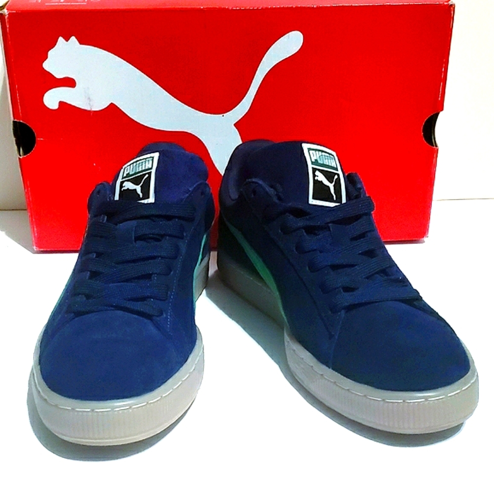 PUMA Suede Classic / Blue Green Gum sz 12 - Picture 11 of 15